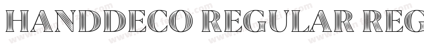 HandDeco Regular Reg字体转换